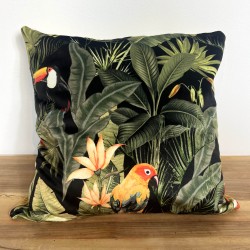 Coussin Jungle Velours